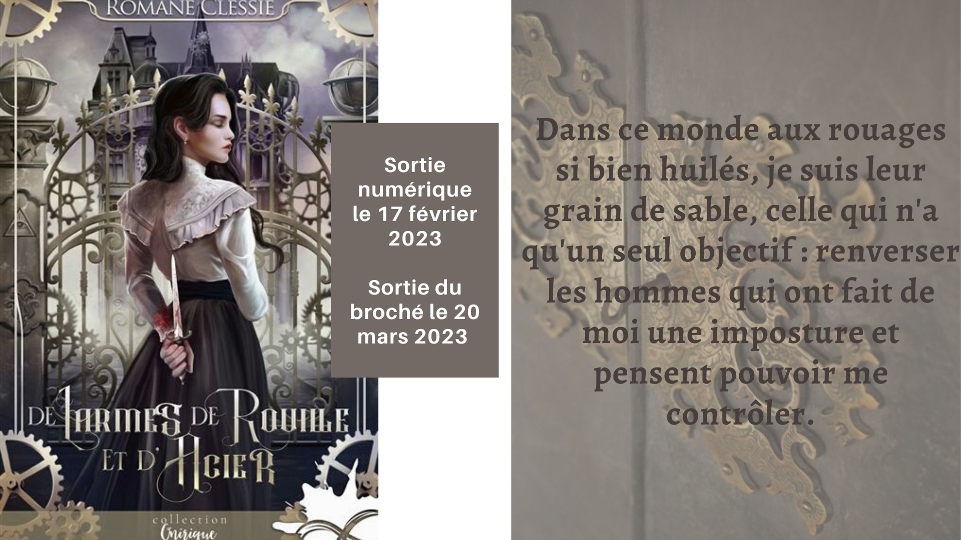 Ebook De larmes, de rouille et d'acier par Romane Clessie - 7Switch